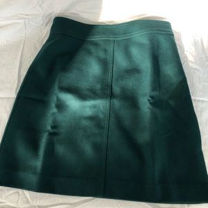 Teal wool A-line skirt. J.Crew size 2